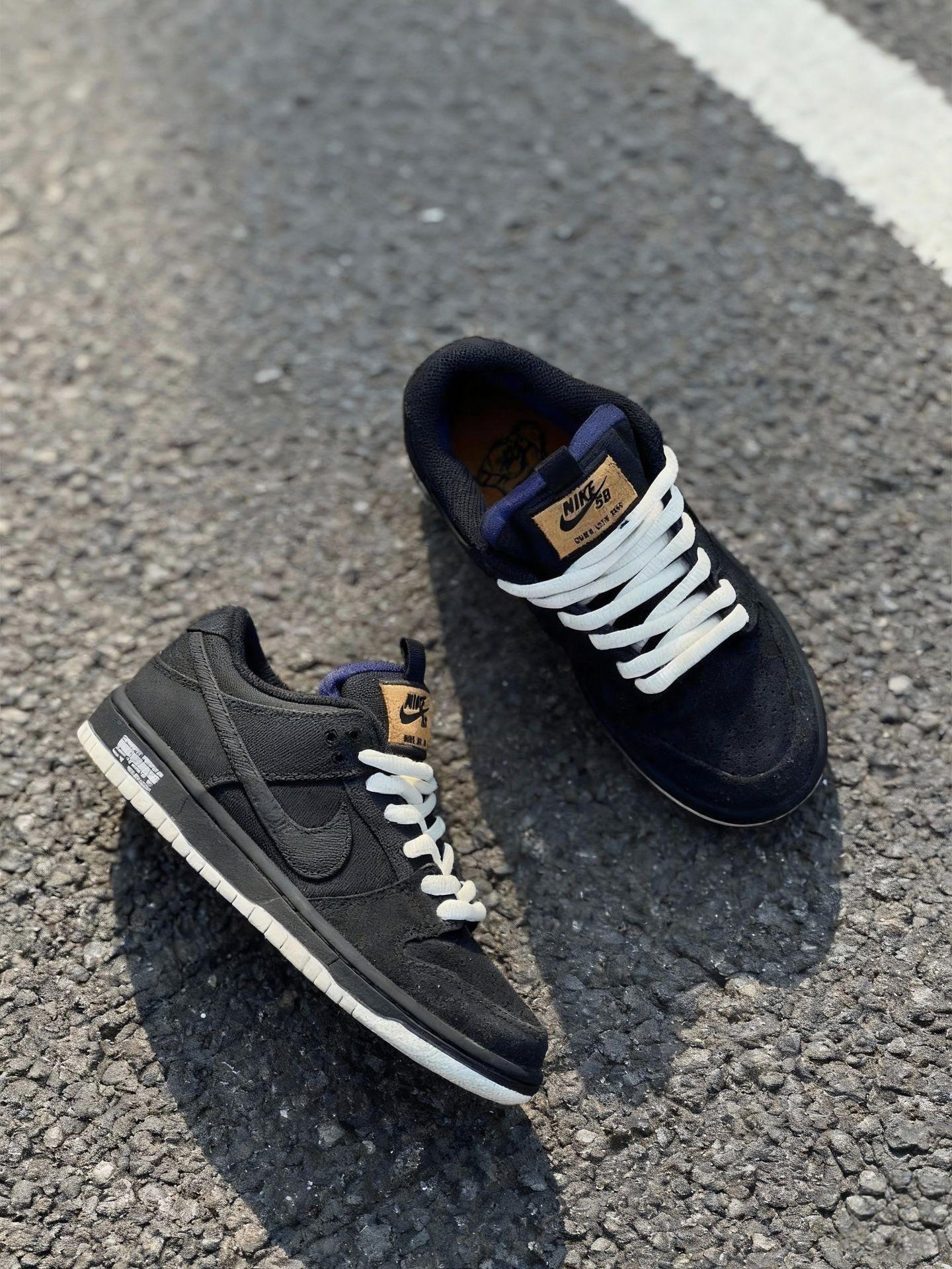 【黑蓝质感Dunk SB 复古街头高级感拉满】